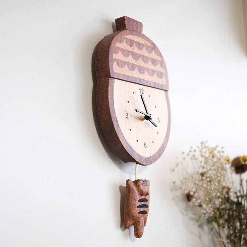 Handmade Wooden Wall Clock - EaseWoo