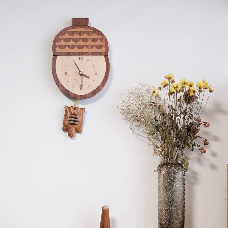 Handmade Wooden Wall Clock - EaseWoo