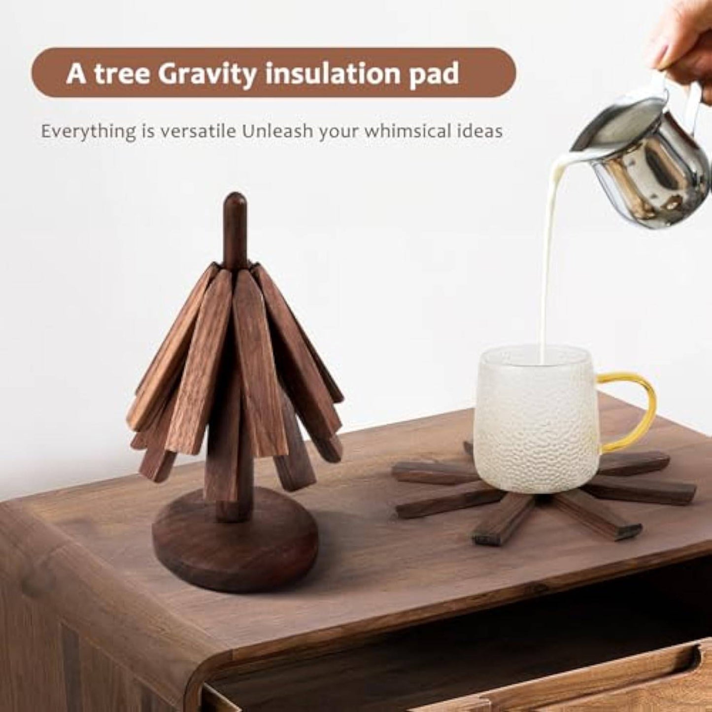 Pine Tree Heal lnsulation Coasters Set - EaseWoo