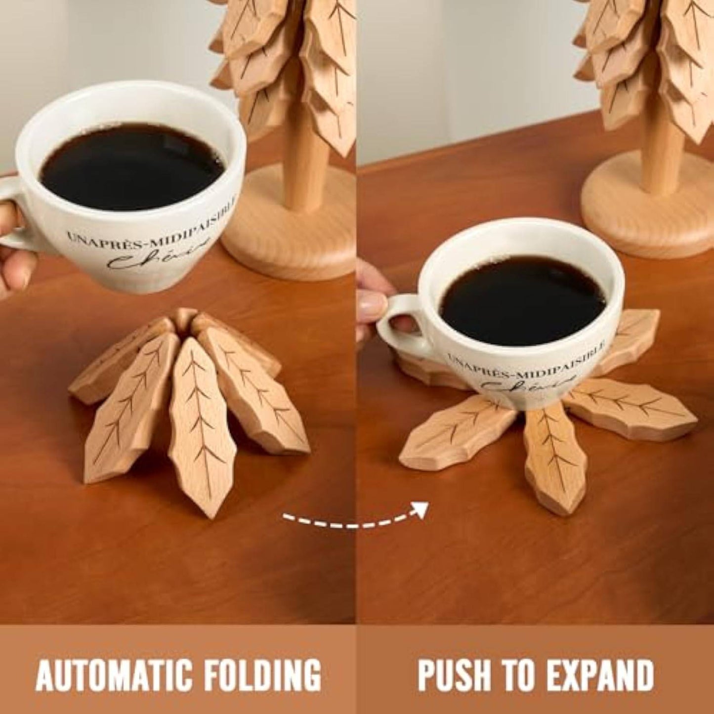 Pine Tree Heal lnsulation Coasters Set - EaseWoo