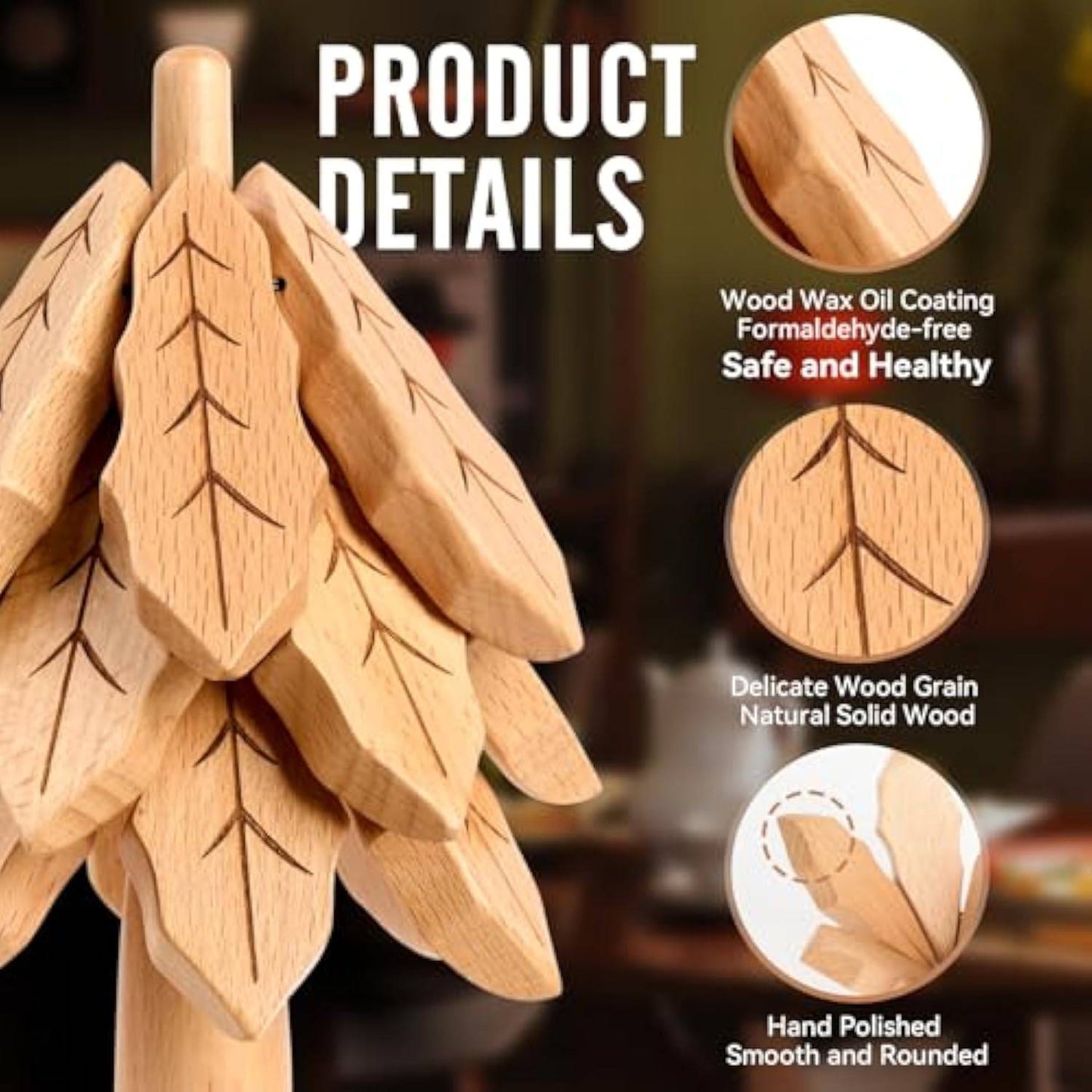 Pine Tree Heal lnsulation Coasters Set - EaseWoo