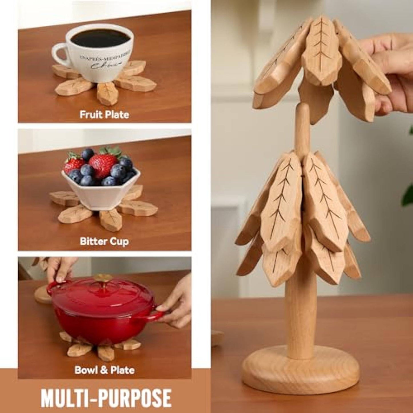 Pine Tree Heal lnsulation Coasters Set - EaseWoo