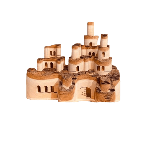 A DIY Log Handmade Castle-Natural Without Coating Material Eco-Friendly Unique Funny Gift - EaseWoo