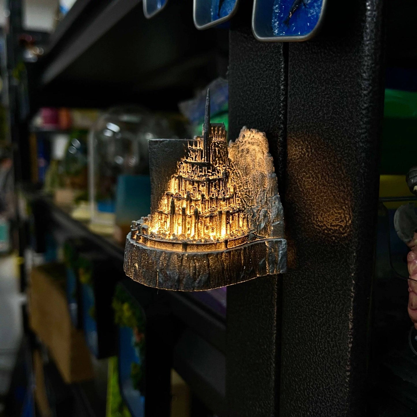 Handmade Wooden Castle Magnetic Nightlight - EaseWoo