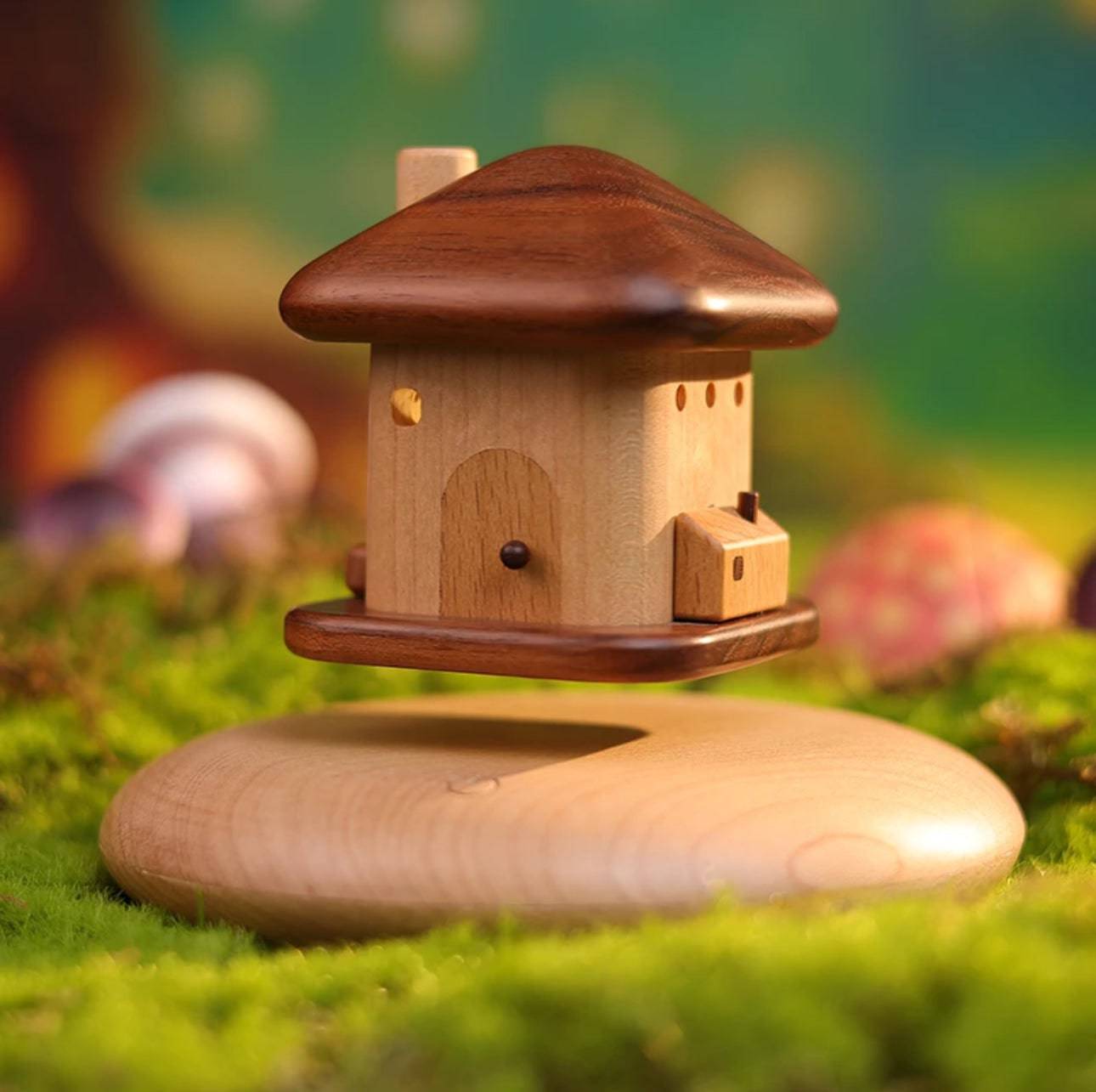 Magnetic Levitation Aromatherapy Cabin--Living in the Forest Night Light Creative Desktop Ornaments--Birthday and Holiday Gifts - EaseWoo