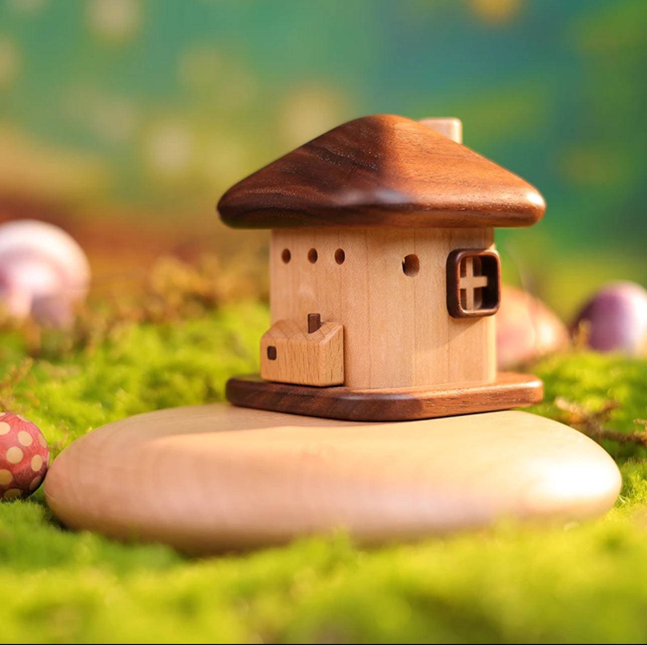Magnetic Levitation Aromatherapy Cabin--Living in the Forest Night Light Creative Desktop Ornaments--Birthday and Holiday Gifts - EaseWoo