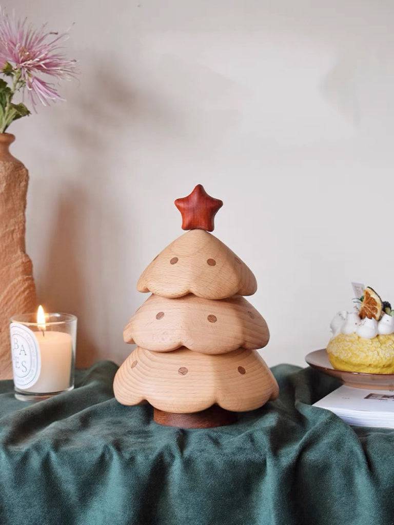 Multi-Layer Christmas Tree Storage Box Desktop Ornament Creative Christmas Gift - EaseWoo