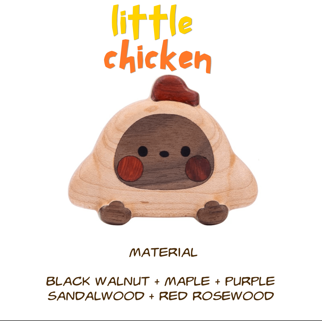 Handmade Super Cute Animals Wooden Fridge Magnet - EaseWoo