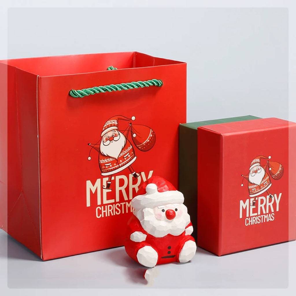 Hand-carved Solid Wood Christmas Decorations - EaseWoo