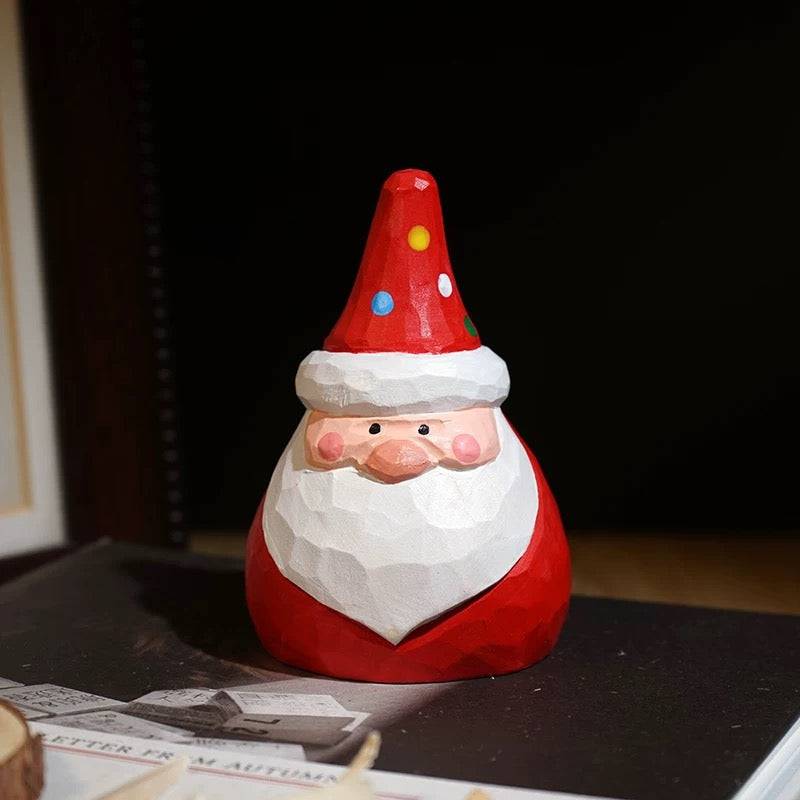 Hand-carved Solid Wood Christmas Decorations - EaseWoo