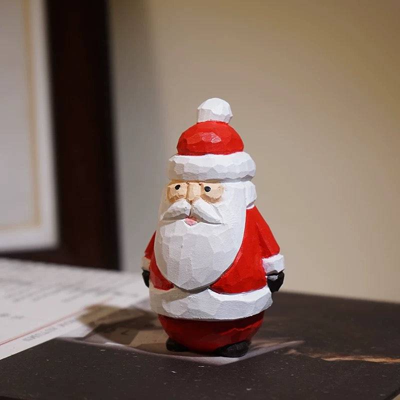 Hand-carved Solid Wood Christmas Decorations - EaseWoo