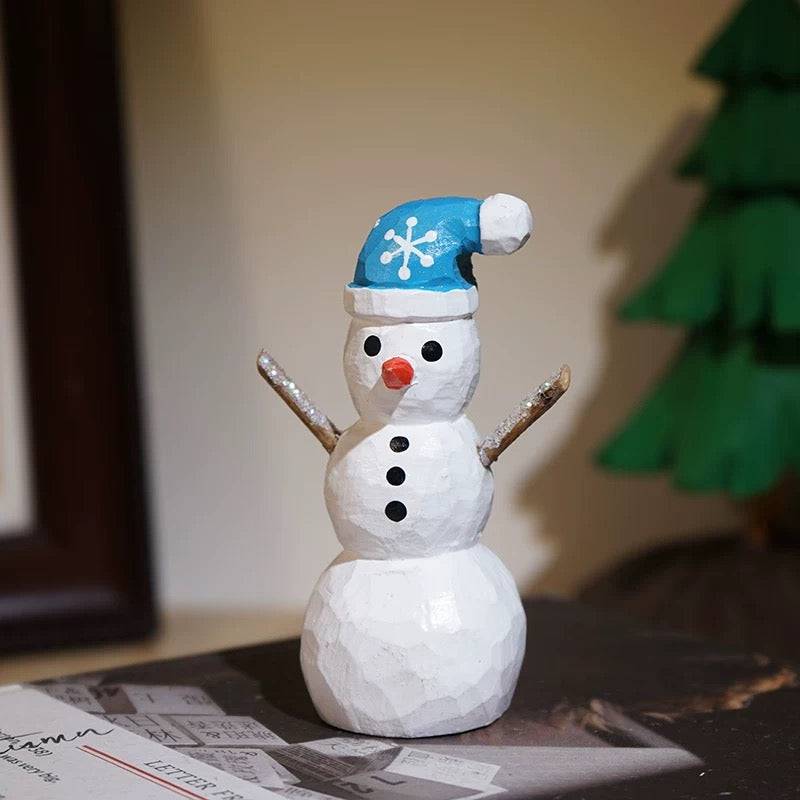 Hand-carved Solid Wood Christmas Decorations - EaseWoo