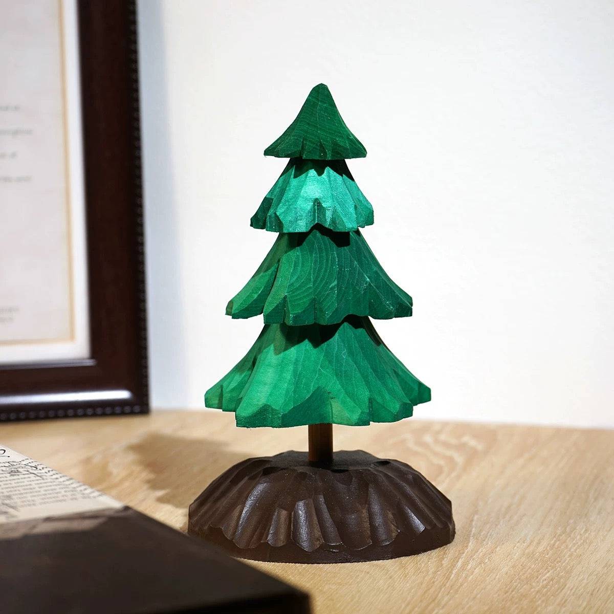 Hand-carved Solid Wood Christmas Decorations - EaseWoo