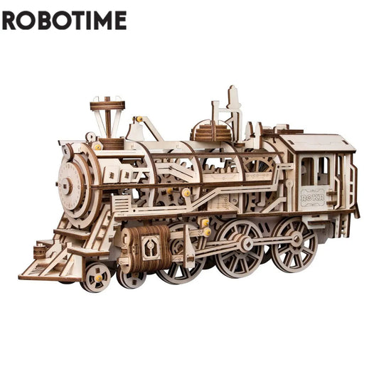 Robotime 4 Kinds DIY Laser Cutting 3D Mechanical Model Wooden Model Building Block Kits Assembly Toy Gift for Children Adult - EaseWoo