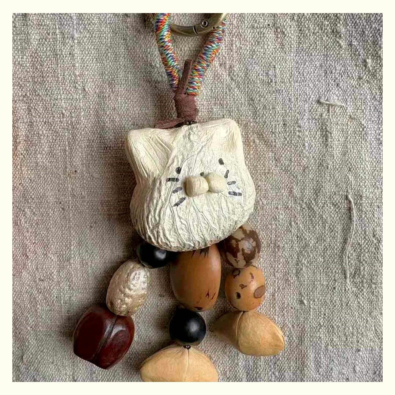 Shell Rattle Charm Sampler Bundle — Cat & Mouse, Bow Tie, Vintage Fruit