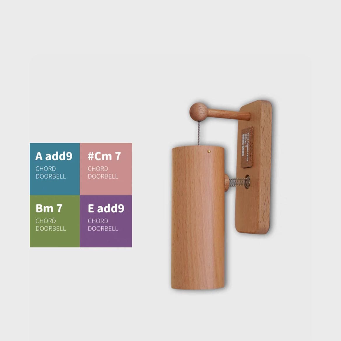Natural Sound Chord Doorbell 432Hz Tuned Chimes  Relaxation Meditation Instrument - EaseWoo