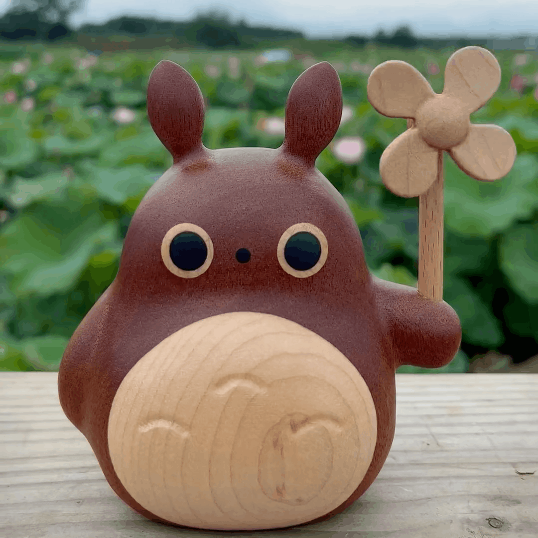 DIY Handmade Wooden Craft Totoro: A Whimsical Home Decoration for Family and Friends - EaseWoo