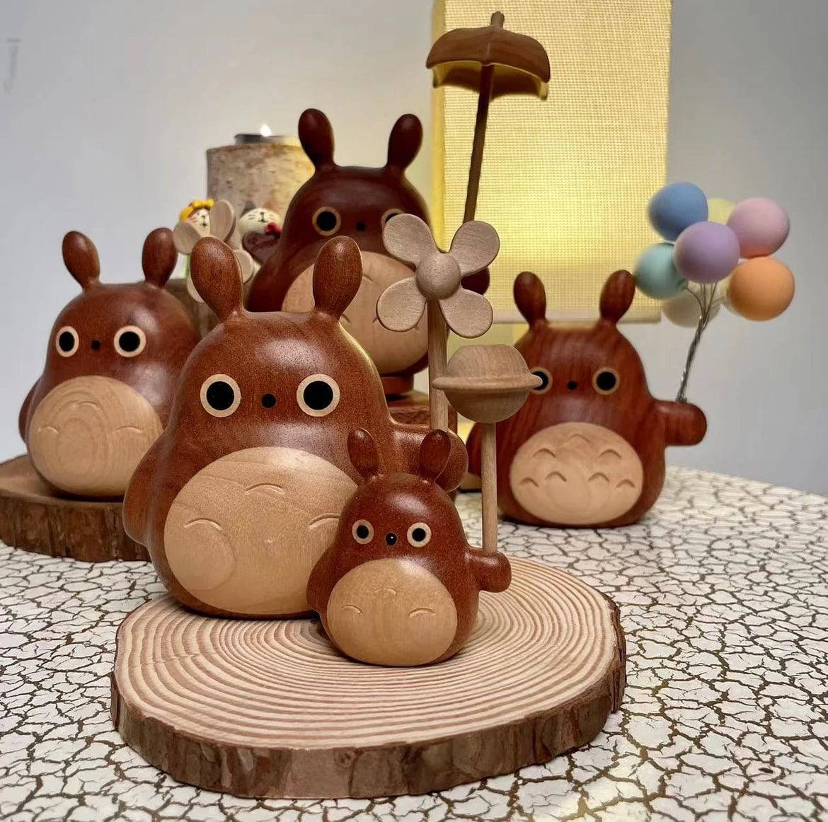DIY Handmade Wooden Craft Totoro: A Whimsical Home Decoration for Family and Friends - EaseWoo