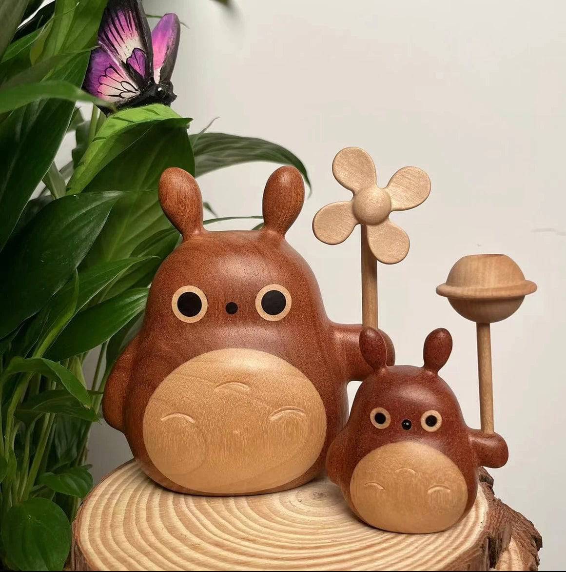 DIY Handmade Wooden Craft Totoro: A Whimsical Home Decoration for Family and Friends - EaseWoo