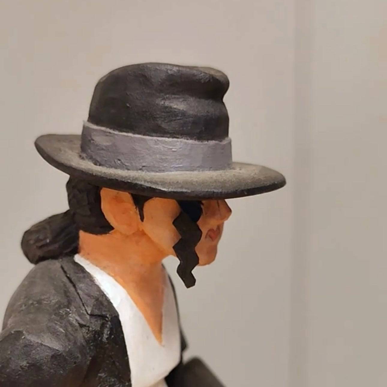Hand-Carved Wood Automata Dancing Michael Jackson - EaseWoo