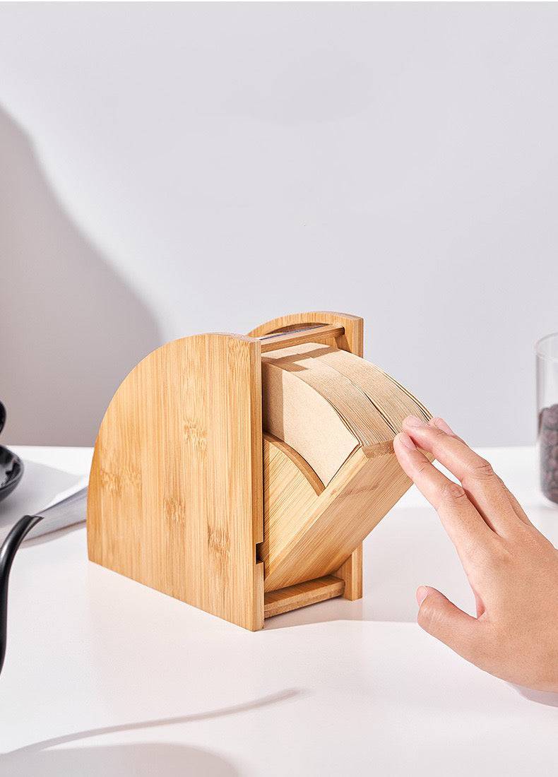 Handcrafted Wooden Coffee Filter Storage Rack - Keep Your Filters Organized and Dust-Free! - EaseWoo