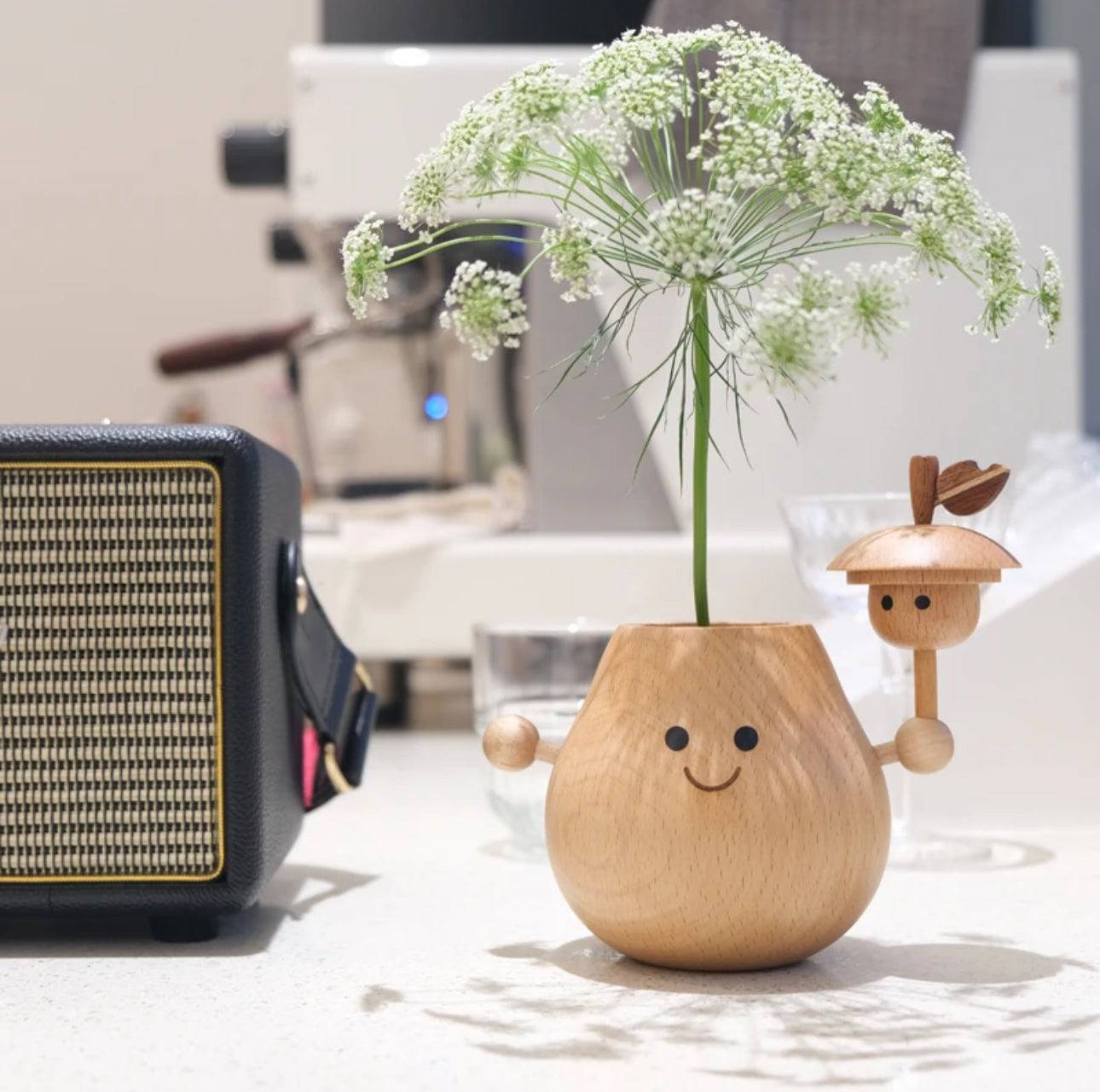 Hug Pear--Fruit Elf Creative Flower Arrangement Desktop Vase--Home Office Decoration - EaseWoo