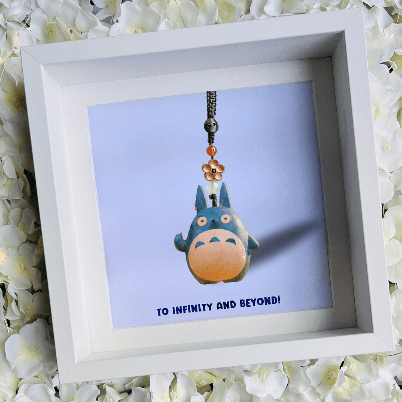 Mini Blue Totoro Keychain 5cm - EaseWoo