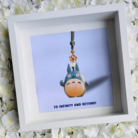 Mini Blue Totoro Keychain 5cm - EaseWoo
