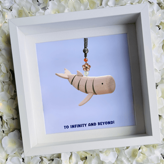 Mini Floating Whale Keychain - EaseWoo