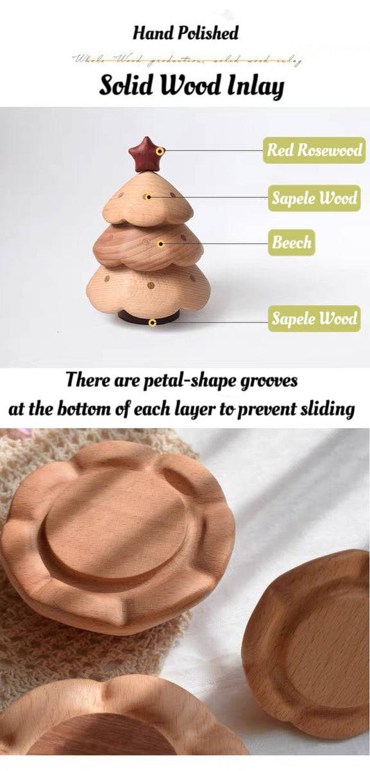 Multi-Layer Christmas Tree Storage Box Desktop Ornament Creative Christmas Gift - EaseWoo