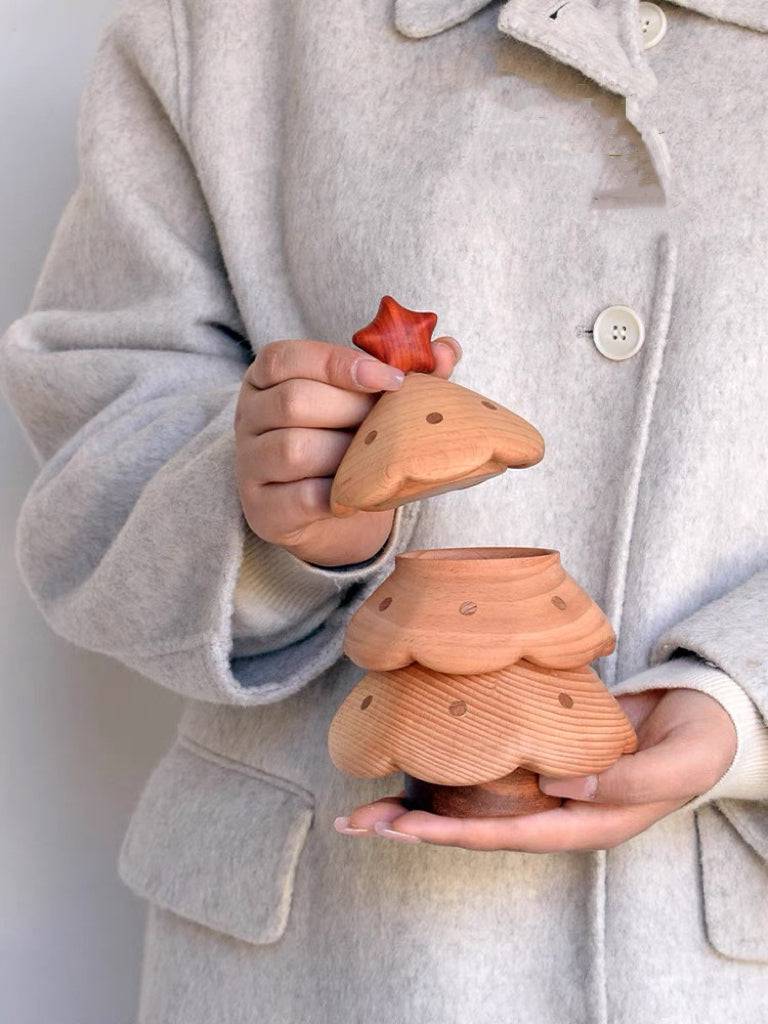Multi-Layer Christmas Tree Storage Box Desktop Ornament Creative Christmas Gift - EaseWoo