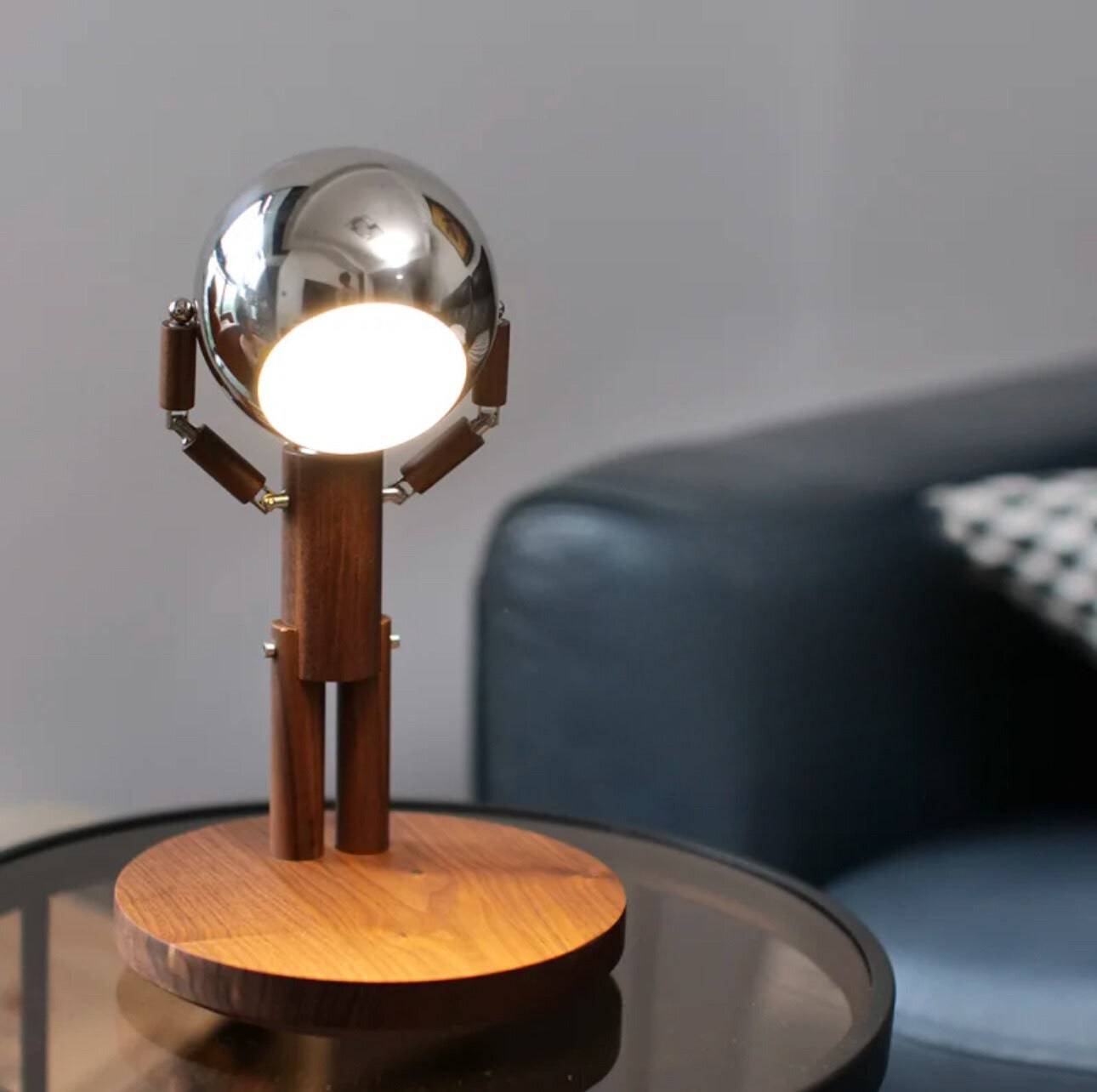 Original Adjustable Wood Robot Lamp - EaseWoo