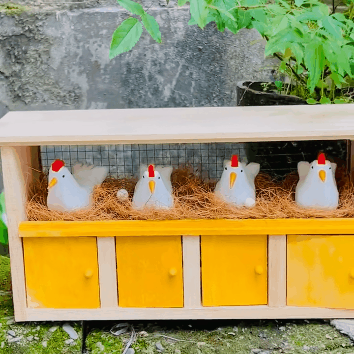 Original DIY Handmade Wooden Chicken Coop - EaseWoo