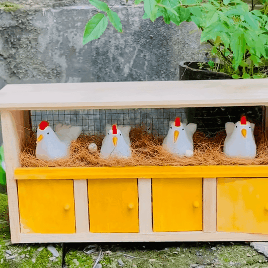 Original DIY Handmade Wooden Chicken Coop - EaseWoo