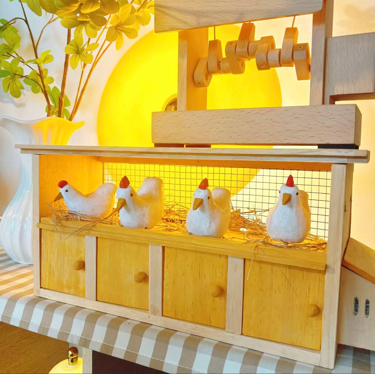 Original DIY Handmade Wooden Chicken Coop - EaseWoo