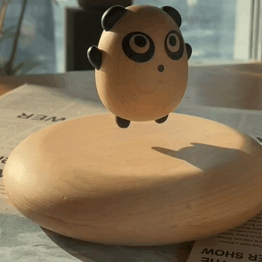 Original Handmade Wooden Craft Levitating Panda - EaseWoo