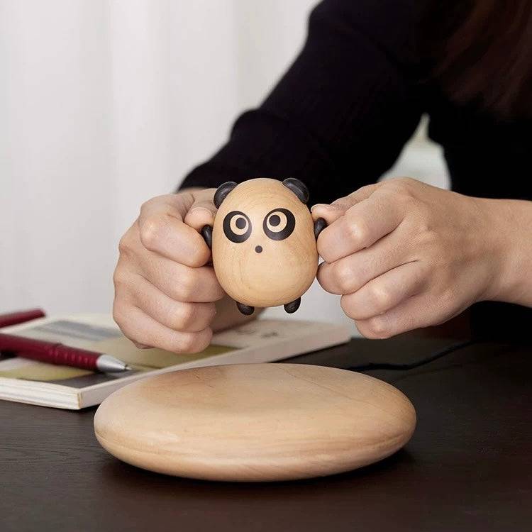 Original Handmade Wooden Craft Levitating Panda - EaseWoo