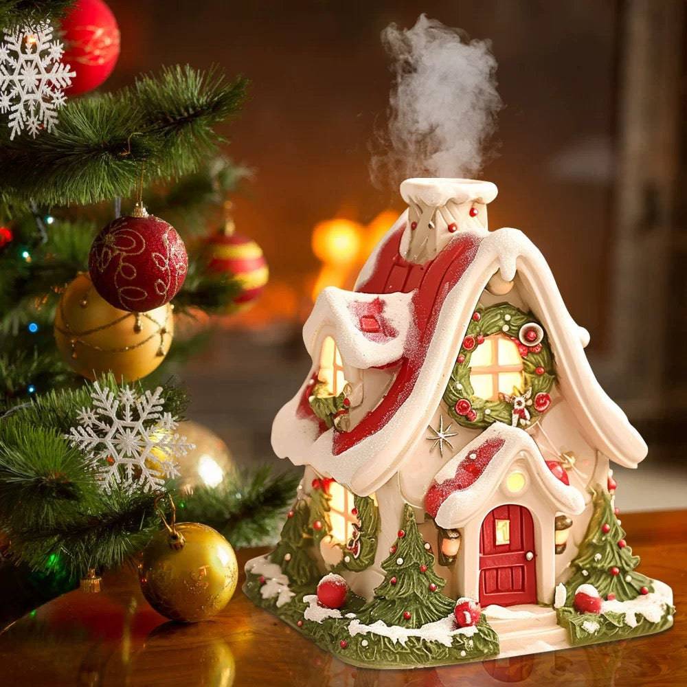 Multifunctional Christmas Village Glow Aromatherapy Figurine - EaseWoo