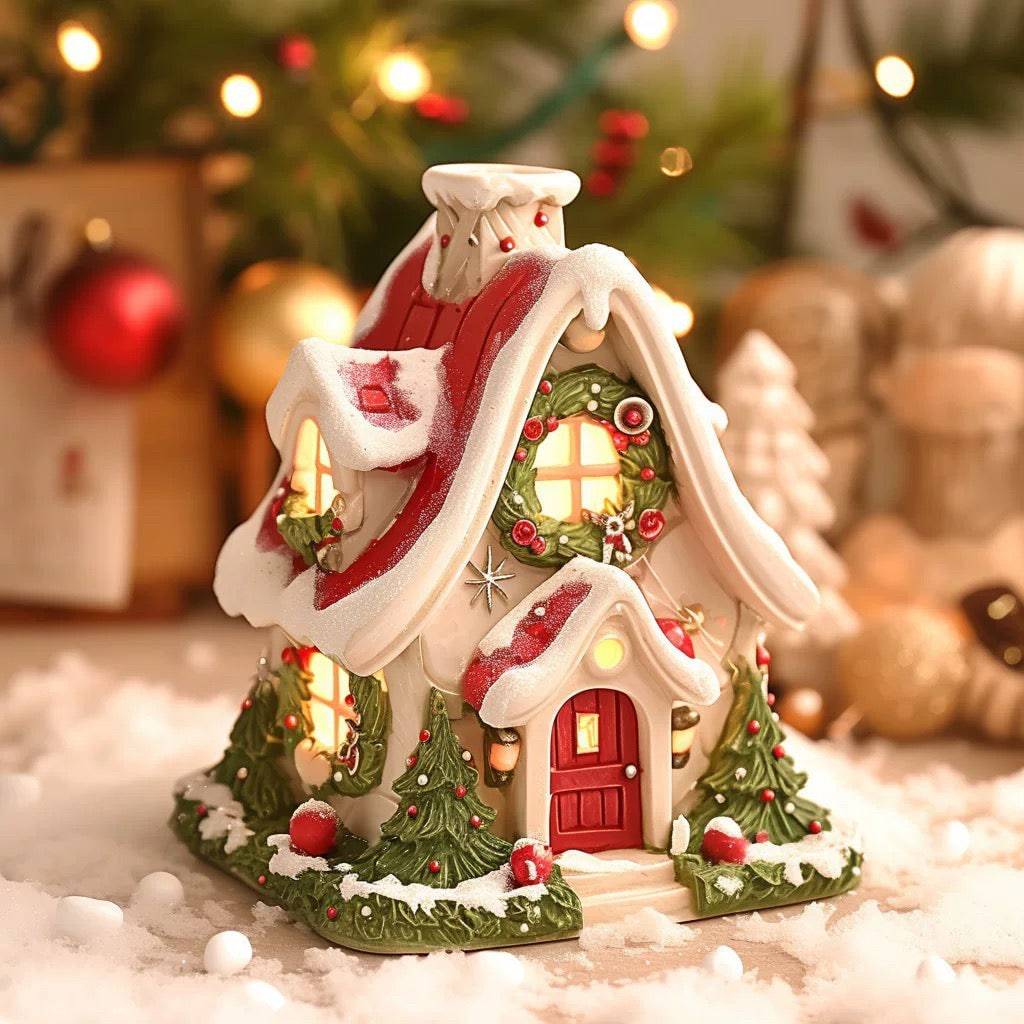Multifunctional Christmas Village Glow Aromatherapy Figurine - EaseWoo