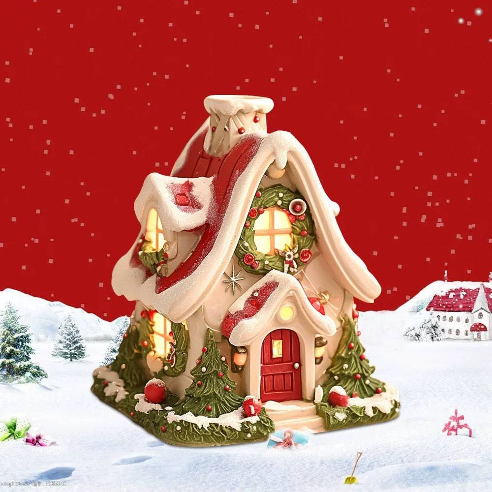 Multifunctional Christmas Village Glow Aromatherapy Figurine - EaseWoo