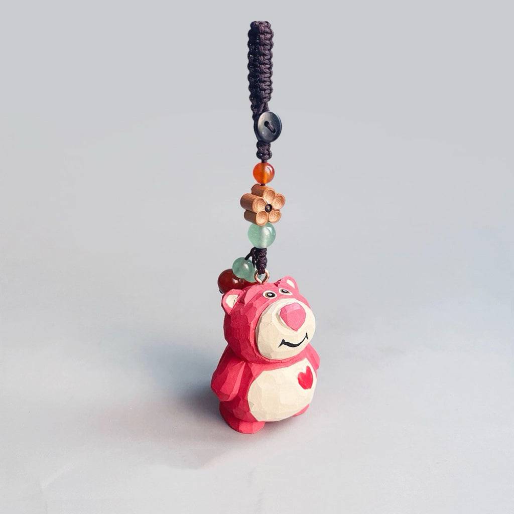 Hand-carved Small Animals Keychain - EaseWoo