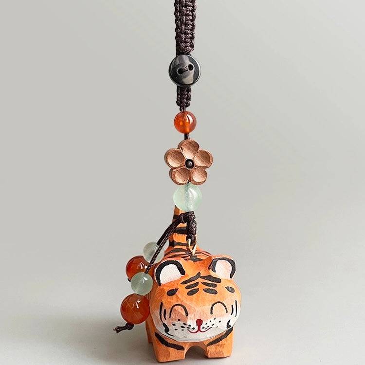 Hand-carved Small Animals Keychain - EaseWoo
