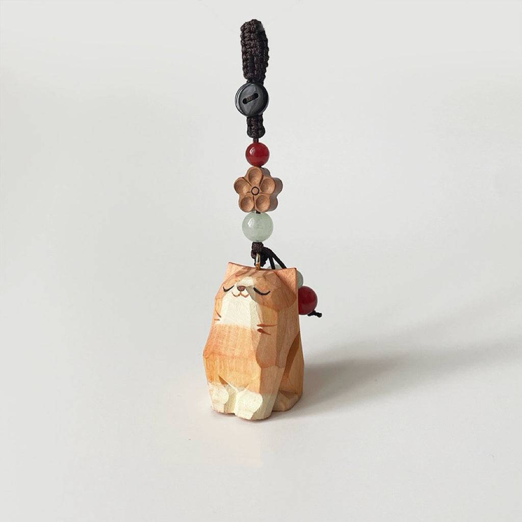 Hand-carved Small Animals Keychain - EaseWoo