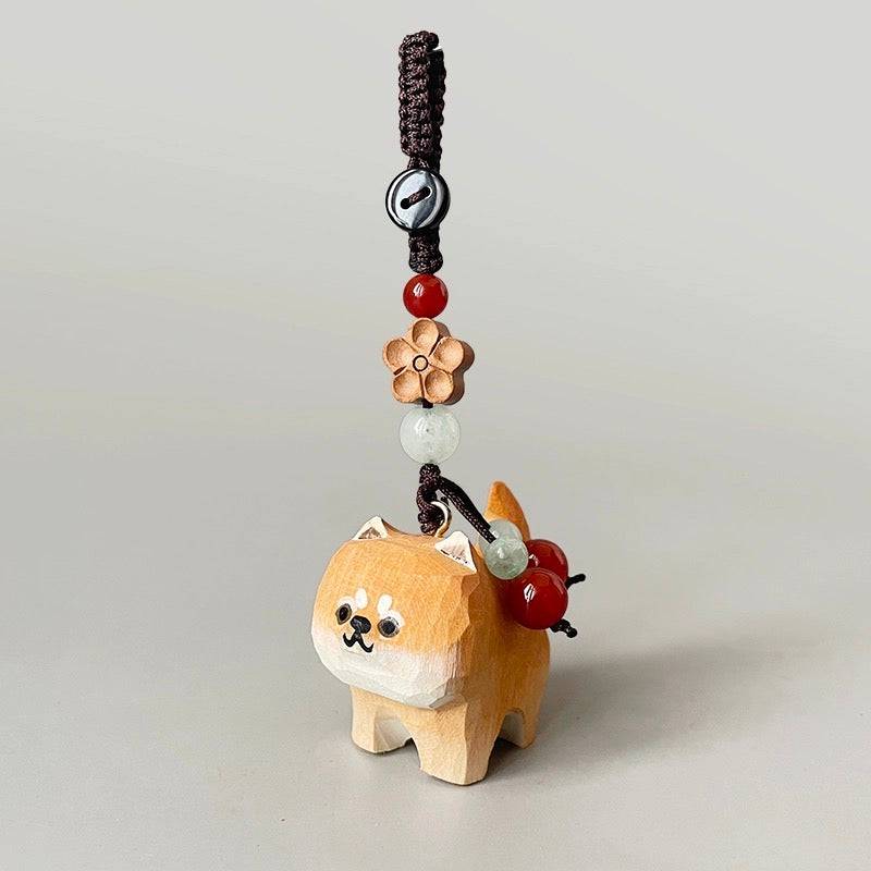 Hand-carved Small Animals Keychain - EaseWoo