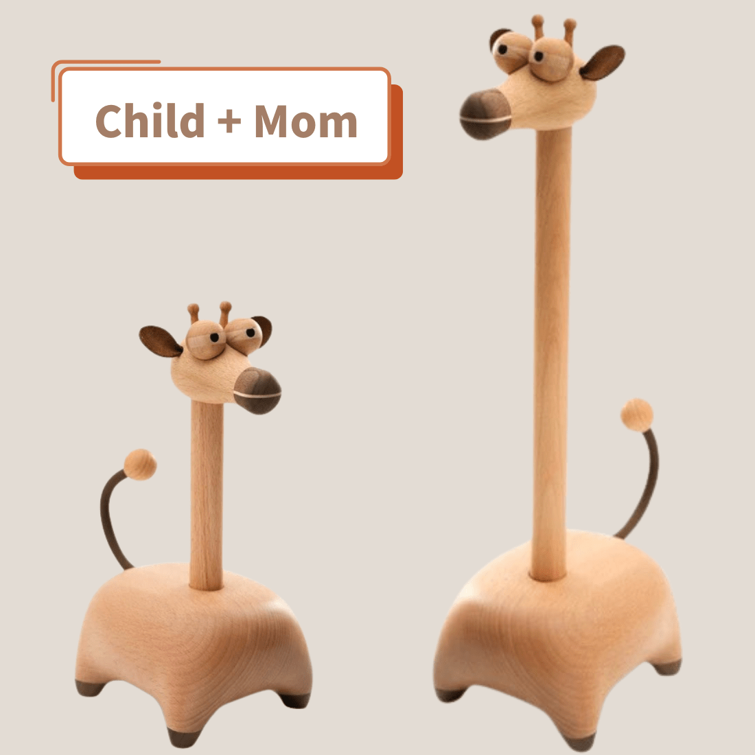 Giraffe Family with Scarves - EaseWoo