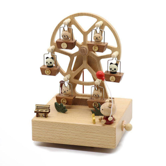 Ferris Wheel Music Box Wooden Creative Birthday-Gift - EaseWoo