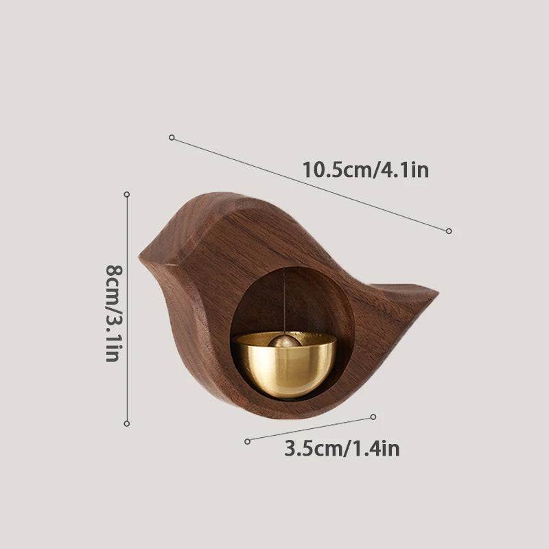 Wooden Doorbell Bird Bell Wind Chimes Wireless Doorbell for Home Creative Entrance Door Bell Aesthetic Room Walll Decor - EaseWoo