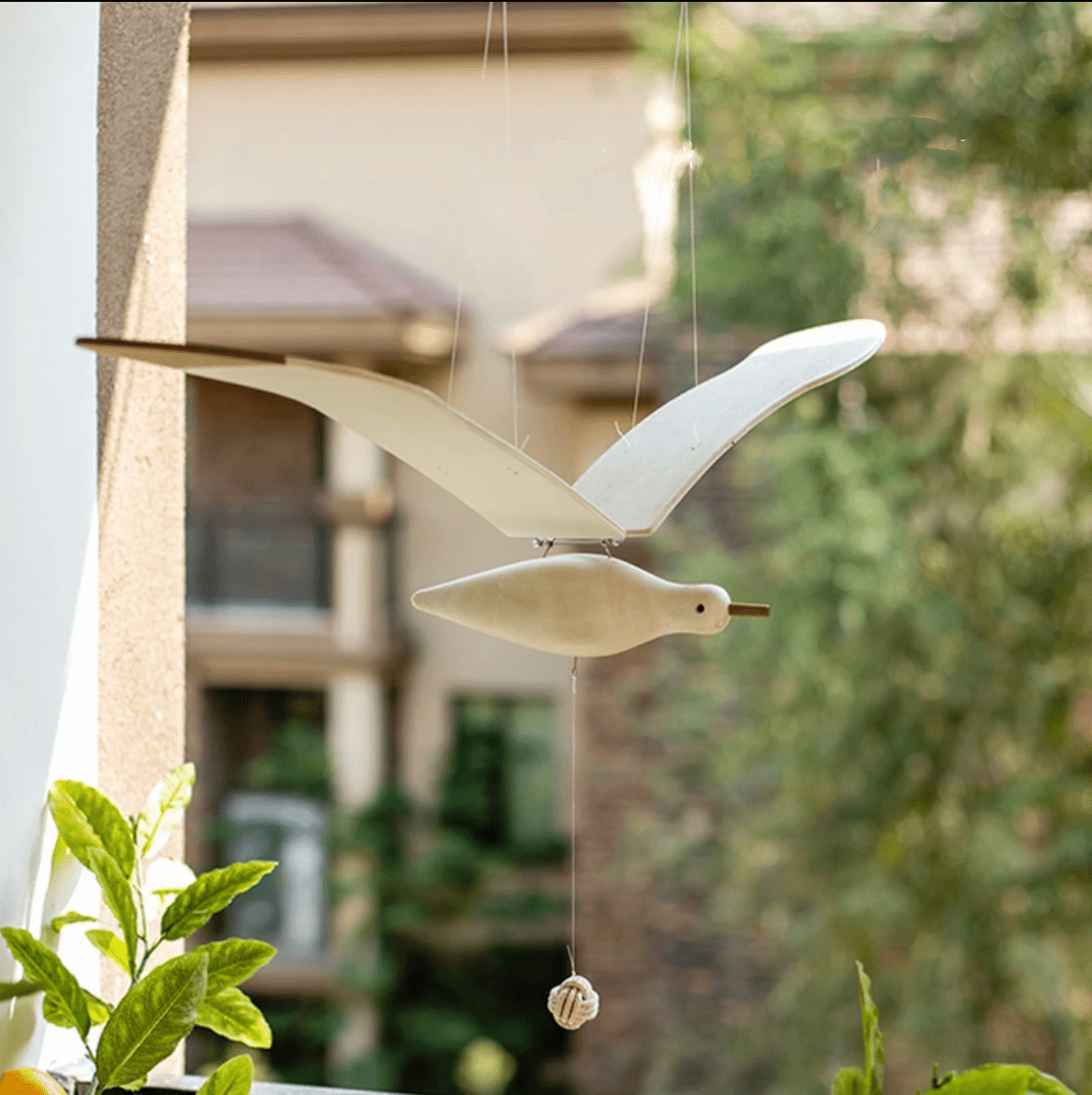 Original Handmade Wooden Craft Seagulls Pendant - A Unique and Eco-Friendly Gift for Your Loved Ones - EaseWoo