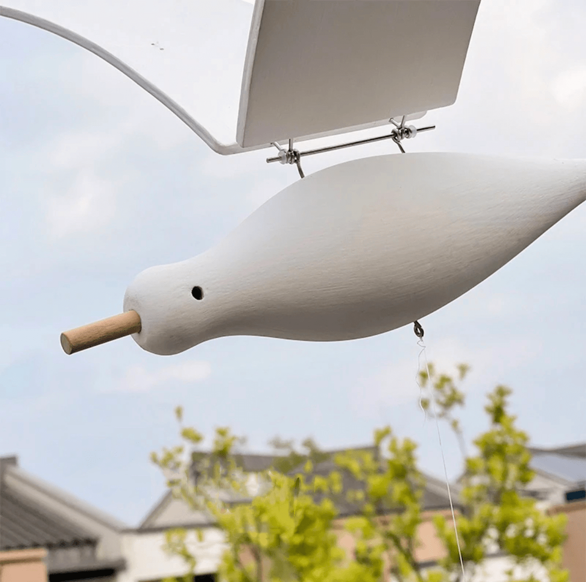 Original Handmade Wooden Craft Seagulls Pendant - A Unique and Eco-Friendly Gift for Your Loved Ones - EaseWoo