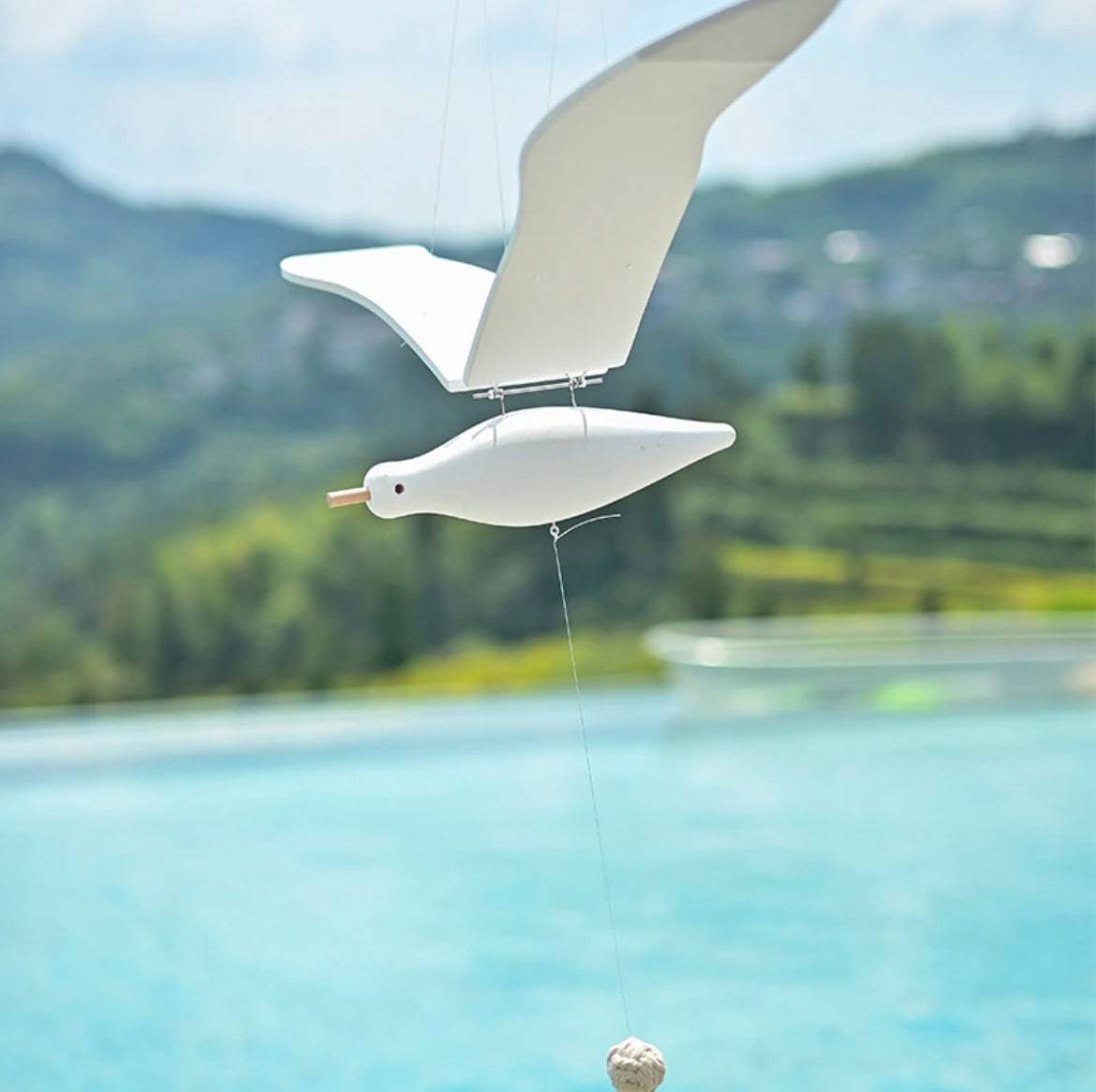 Original Handmade Wooden Craft Seagulls Pendant - A Unique and Eco-Friendly Gift for Your Loved Ones - EaseWoo
